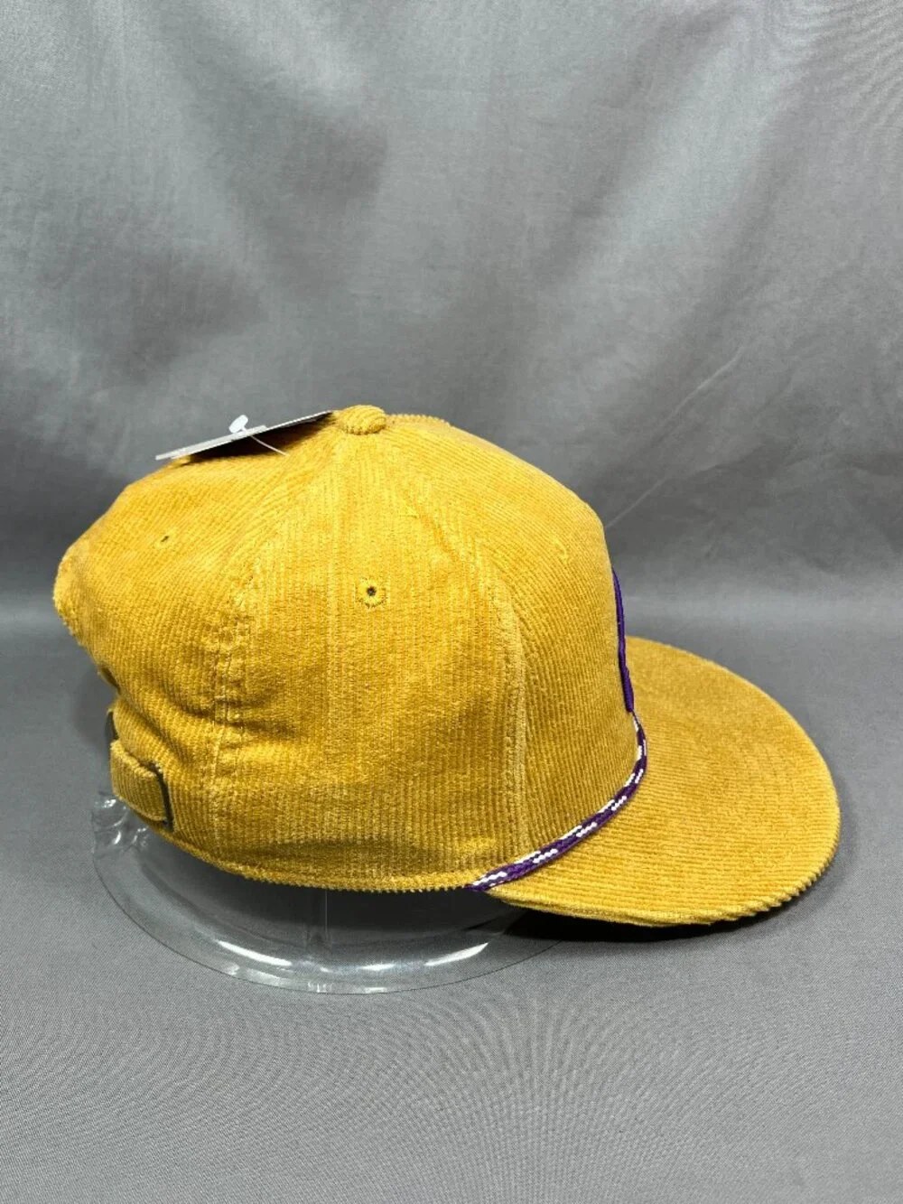 East Carolina Pirates ECU The Game NCAA Strapback Hat Rope Mustard Corduroy Mens - Picture 5 of 14